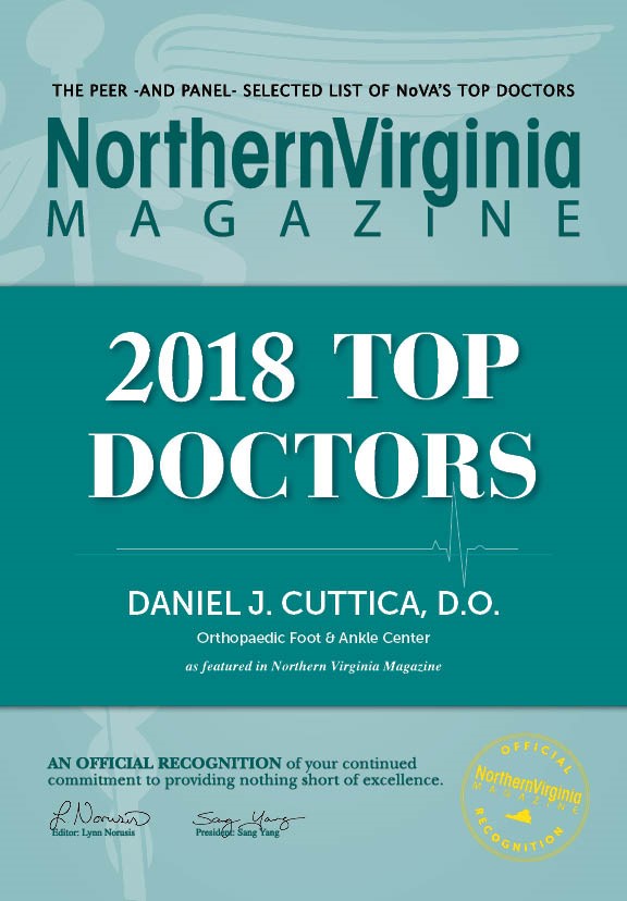 Northern Virginia Magazine Top Doctor 2018 Orthopaedic Foot & Ankle